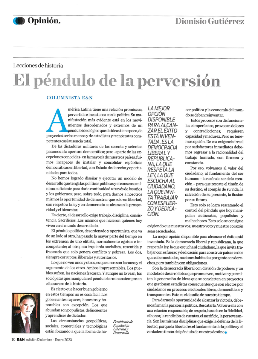 El péndulo de la perversión