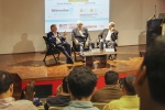 Dionisio Gutiérrez, Lionel Toriello y Fritz Thomas en el Foro Noj sobre la lucha contra la corrupción