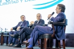 Presidente Jamil Mahuad, Presidente Miguel Ángel Rodríguez y Dr. Luis Alberto Moreno