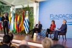 Ex Presidentes Andrés Pastrana (Colombia, 1998-2002); Laura Chinchilla (Costa Rica, 2010-2014) y el escritor venezolano Moisés Naím