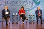 Ex Presidentes Andrés Pastrana (Colombia, 1998-2002); Laura Chinchilla (Costa Rica, 2010-2014) y el escritor venezolano Moisés Naím