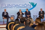 Ex Presidentes Miguel Ángel Rodríguez (Costa Rica) y Jamil Mahuad (Ecuador)