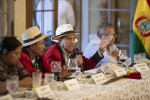 Autoridades de Sololá en el almuerzo de la delegación de Freedom House con sector privado, academia y sociedad civil de Guatemala